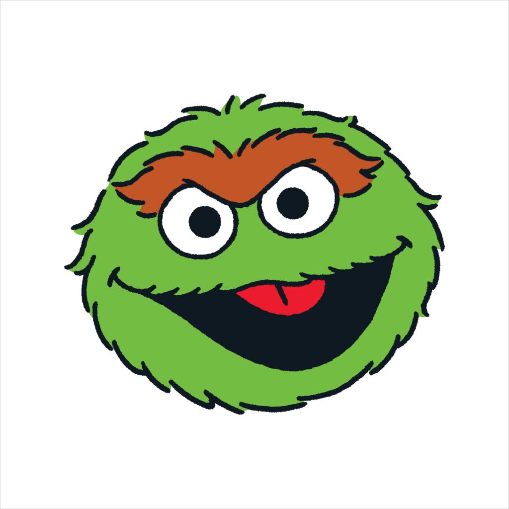Sesame Street Oscar The Grouch Face Women's Sweatshirt product image 5