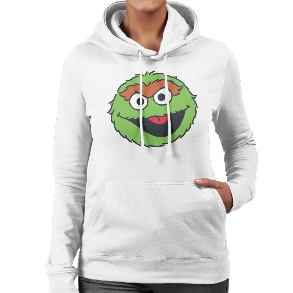 Sesame Street Oscar The Grouch Face Women's Hooded product image 4