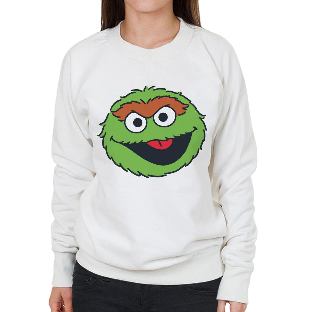Sesame Street Oscar The Grouch Face Women's Sweatshirt product image 4