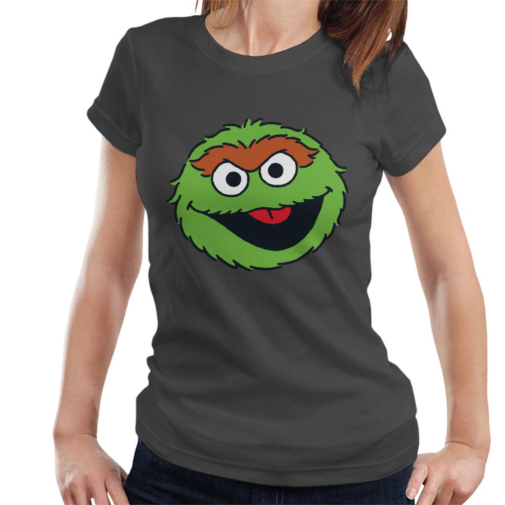 Sesame Street Oscar The Grouch Face Women's T-Shirt product image 1