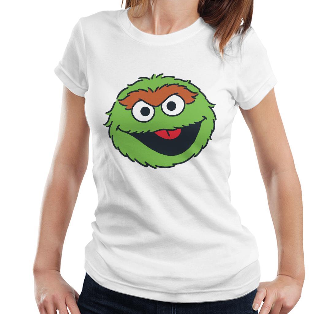 Sesame Street Oscar The Grouch Face Women's T-Shirt product image 4