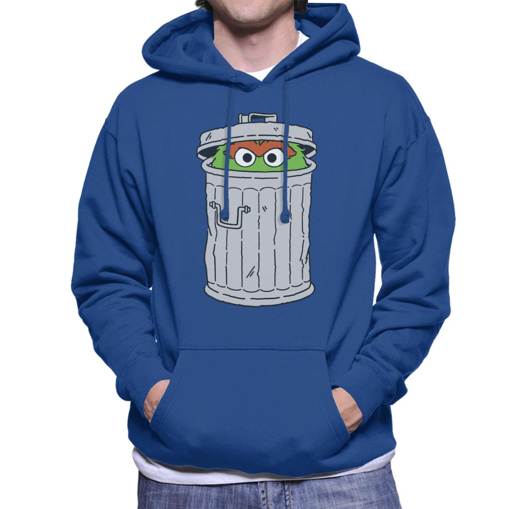 Sesame Street Oscar The Grouch Trash Can Men's Hooded product image 6