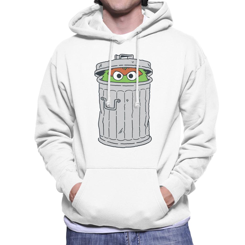 Sesame Street Oscar The Grouch Trash Can Men's Hooded product image 4