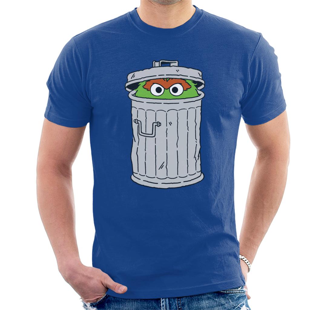 Sesame Street Oscar The Grouch Trash Can Men's T-Shirt product image 6