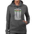Sesame Street Oscar The Grouch Trash Can Women's Hooded product image 1