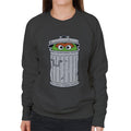 Sesame Street Oscar The Grouch Trash Can Women's Sweatshirt product image 1