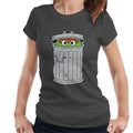 Sesame Street Oscar The Grouch Trash Can Women's T-Shirt product image 1