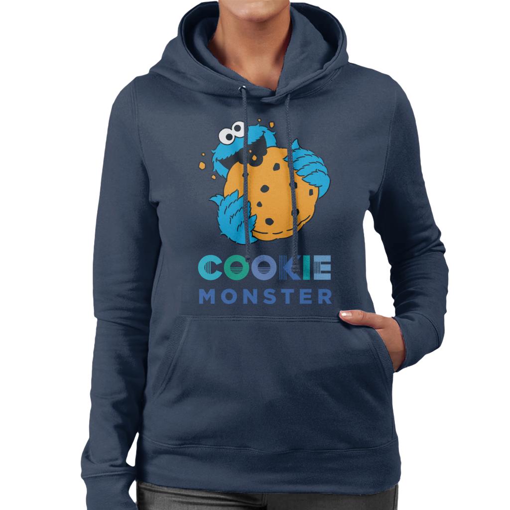 Sesame Street Big Cookie Monster Women's Hooded Sweatshirt product image 6