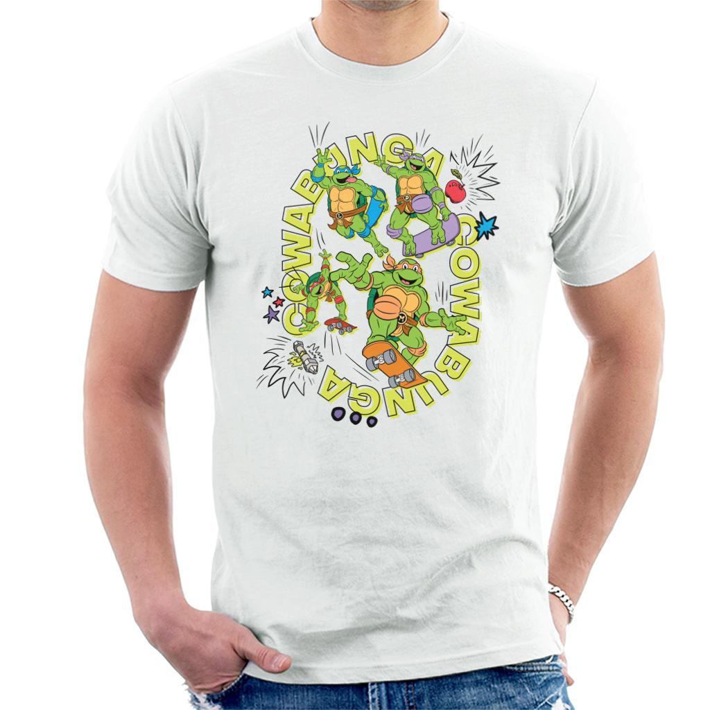 Teenage Mutant Ninja Turtles Skating Cowabunga Men's T-Shirt product image 1
