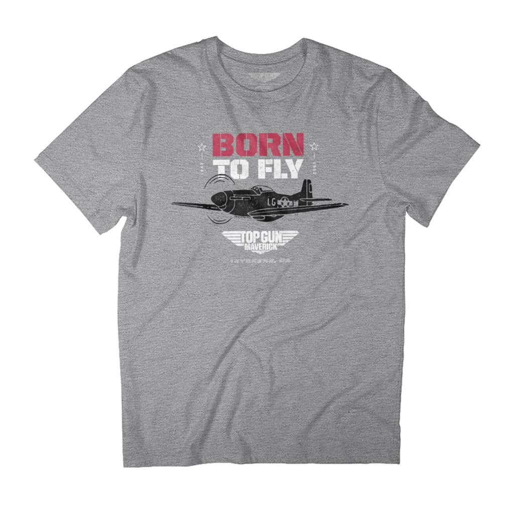 Top Gun Maverick P-51 Mustang Born To Fly Men's T-Shirt product image 1