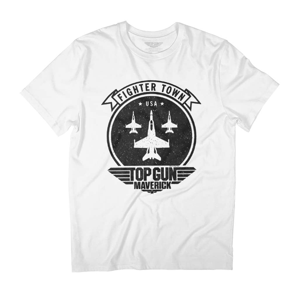 Top Gun Maverick Fighter Town USA Men's T-Shirt product image 1