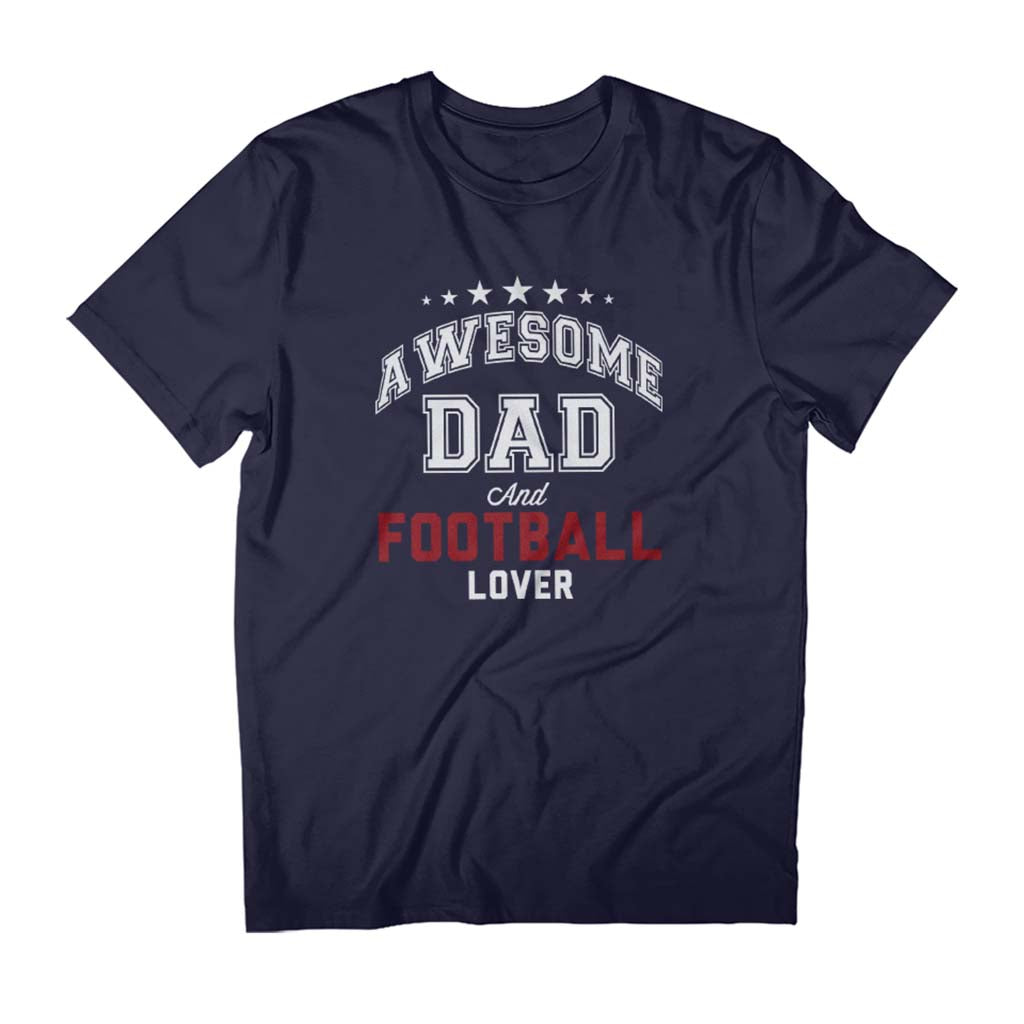 Awesome Dad And Football Lover Men's Father's Day T-Shirt product image 1