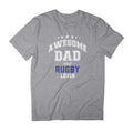 Awesome Dad And Rugby Lover Men's Father's Day T-Shirt product image 1