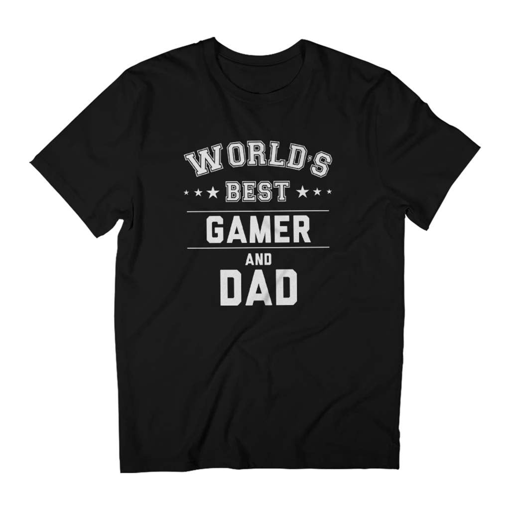 Worlds Best Gamer And Dad Men's Father's Day T-Shirt product image 1