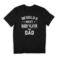 Worlds Best Rugby Player And Dad Men's Father's Day T-Shirt product image 1
