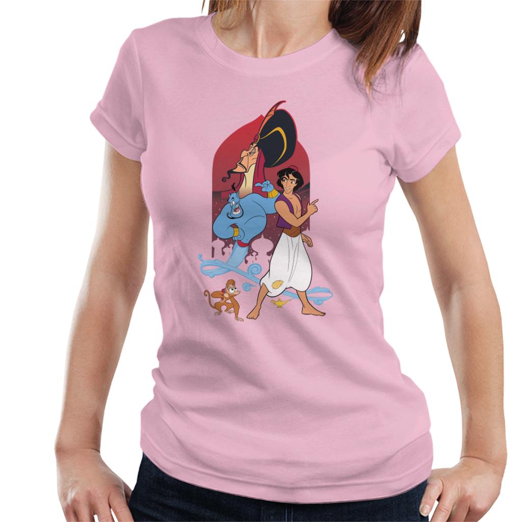 Disney Aladdin Character Montage Women's T-Shirt product image 8