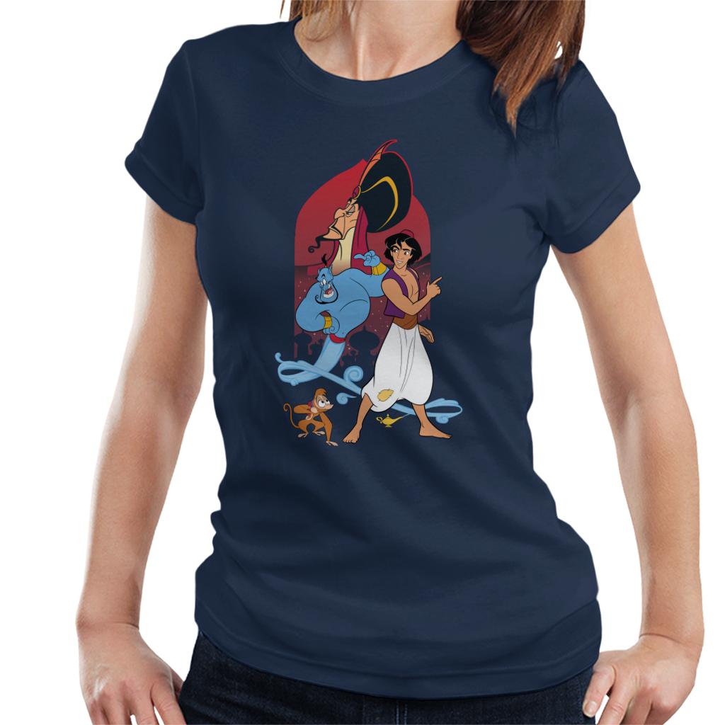 Disney Aladdin Character Montage Women's T-Shirt product image 6