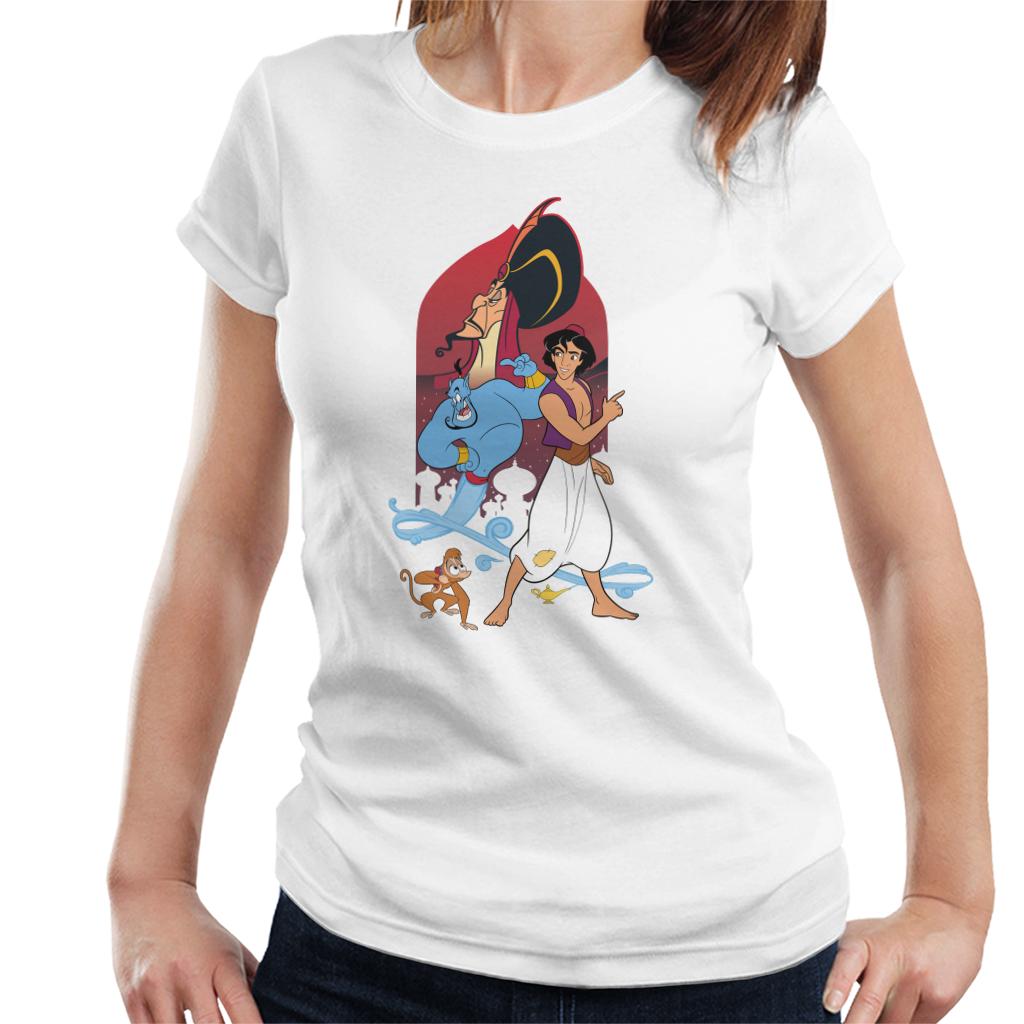Disney Aladdin Character Montage Women's T-Shirt product image 4