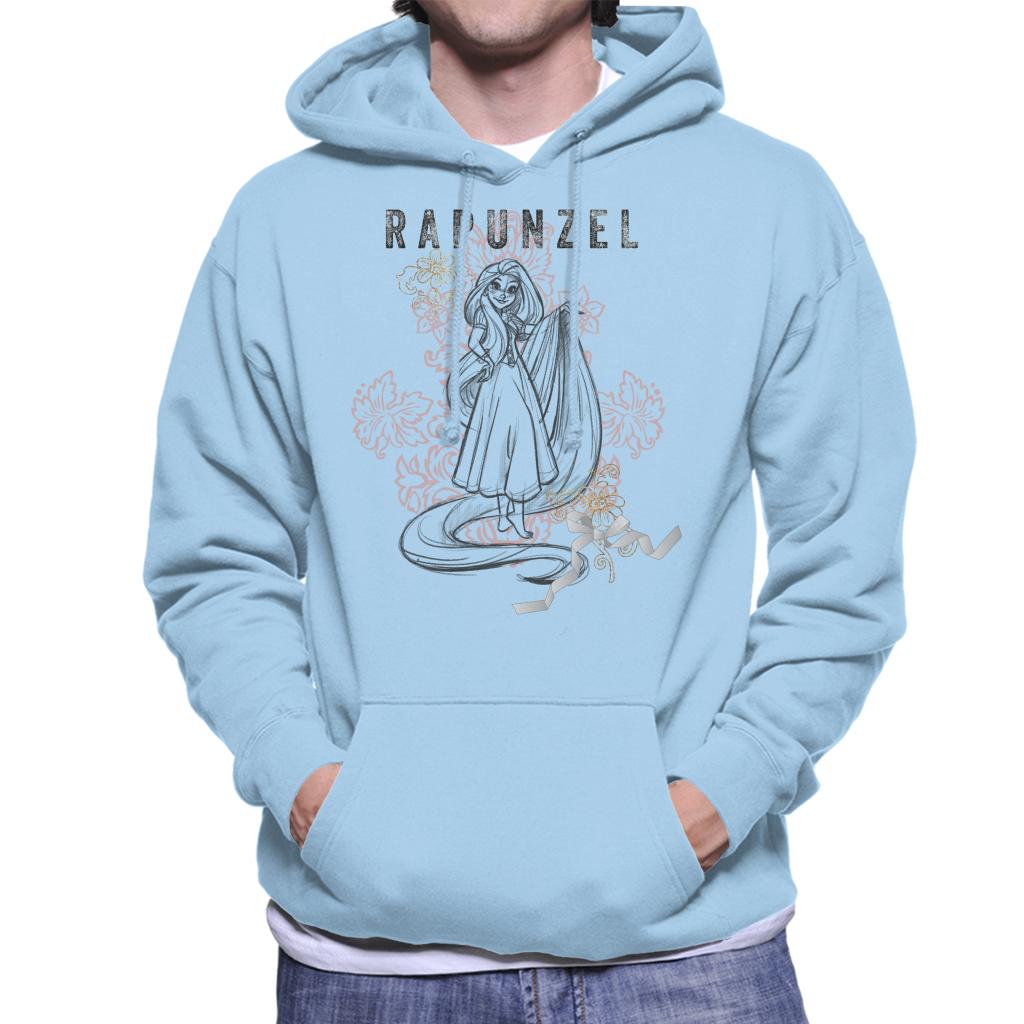 Disney Rapunzel Floral Sketch Men's Hooded Sweatshirt product image 4