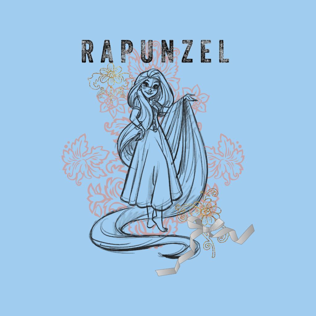 Disney Rapunzel Floral Sketch Women's T-Shirt product image 5