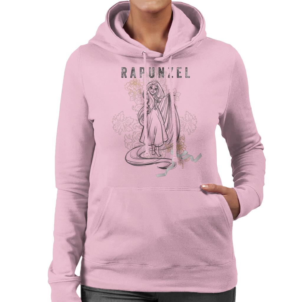 Disney Rapunzel Floral Sketch Women's Hooded Sweatshirt product image 6