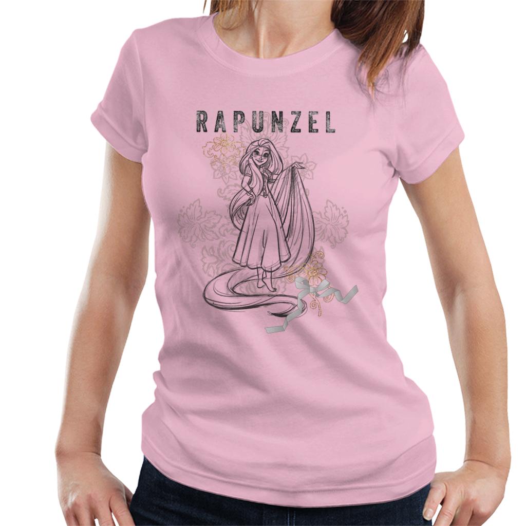 Disney Rapunzel Floral Sketch Women's T-Shirt product image 6