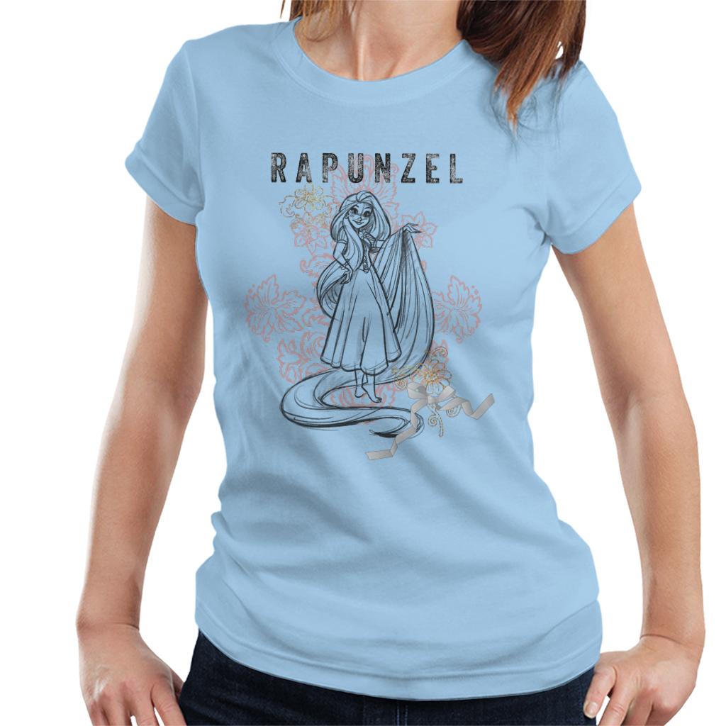 Disney Rapunzel Floral Sketch Women's T-Shirt product image 4