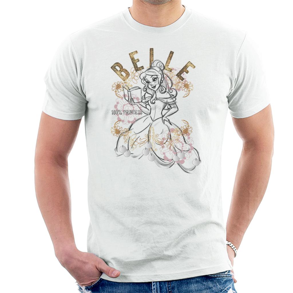 Disney Belle Floral Sketch Beauty And The Beast Men's product image 4
