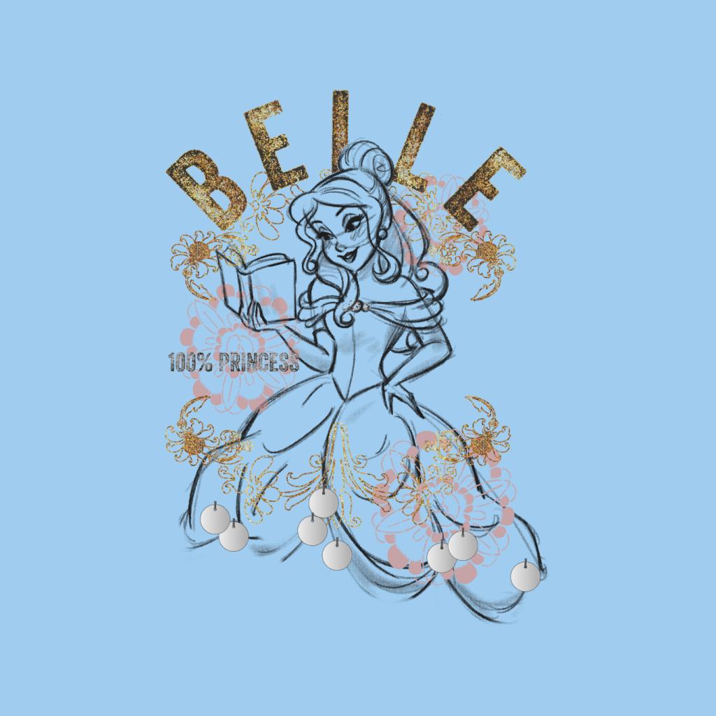 Disney Belle Floral Sketch Beauty And The Beast Men's product image 7