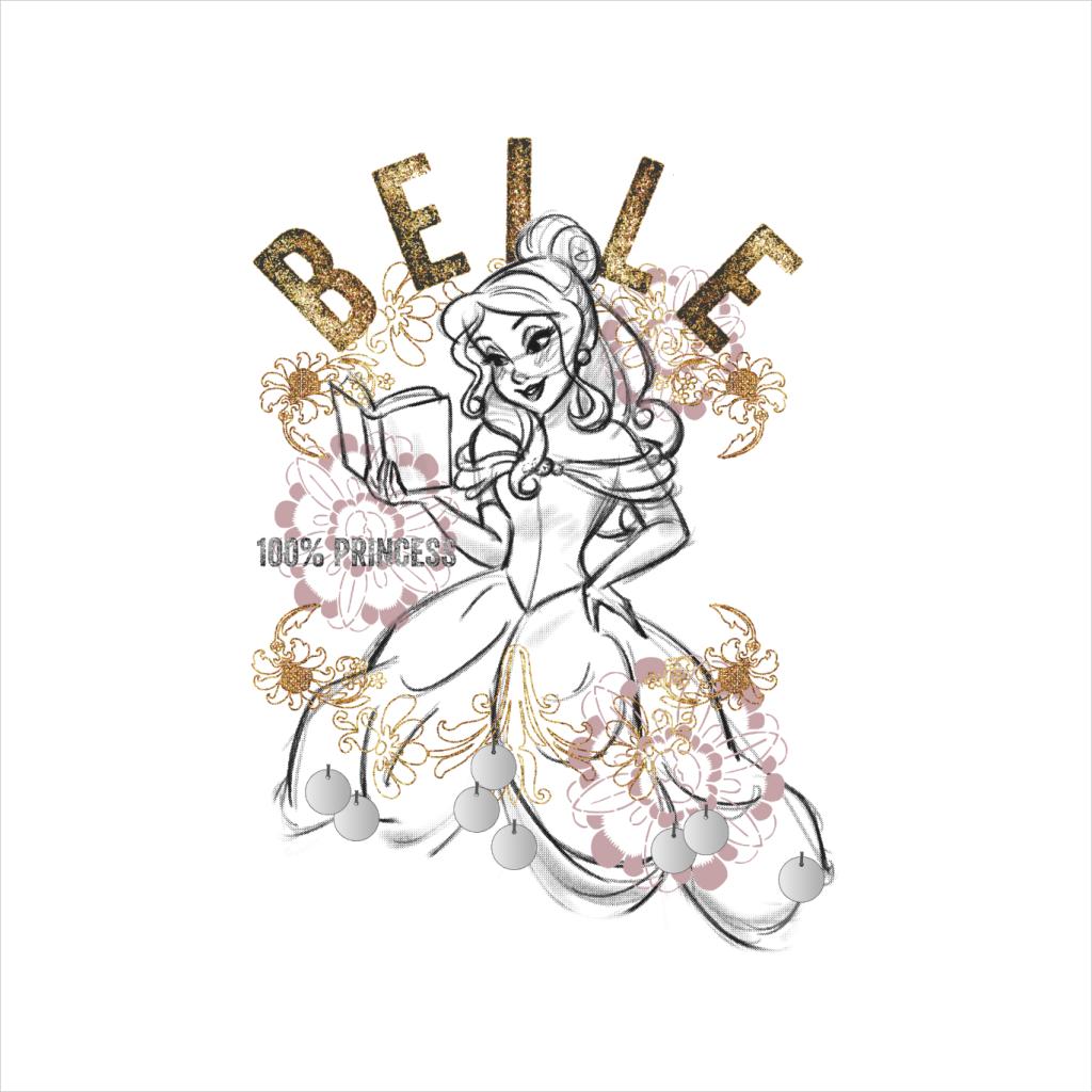 Disney Belle Floral Sketch Beauty And The Beast Men's product image 5