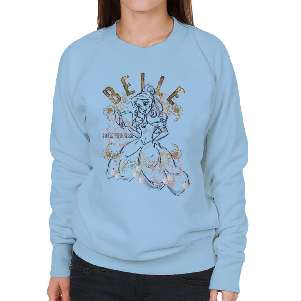 Disney Belle Floral Sketch Beauty And The Beast Women's product image 6