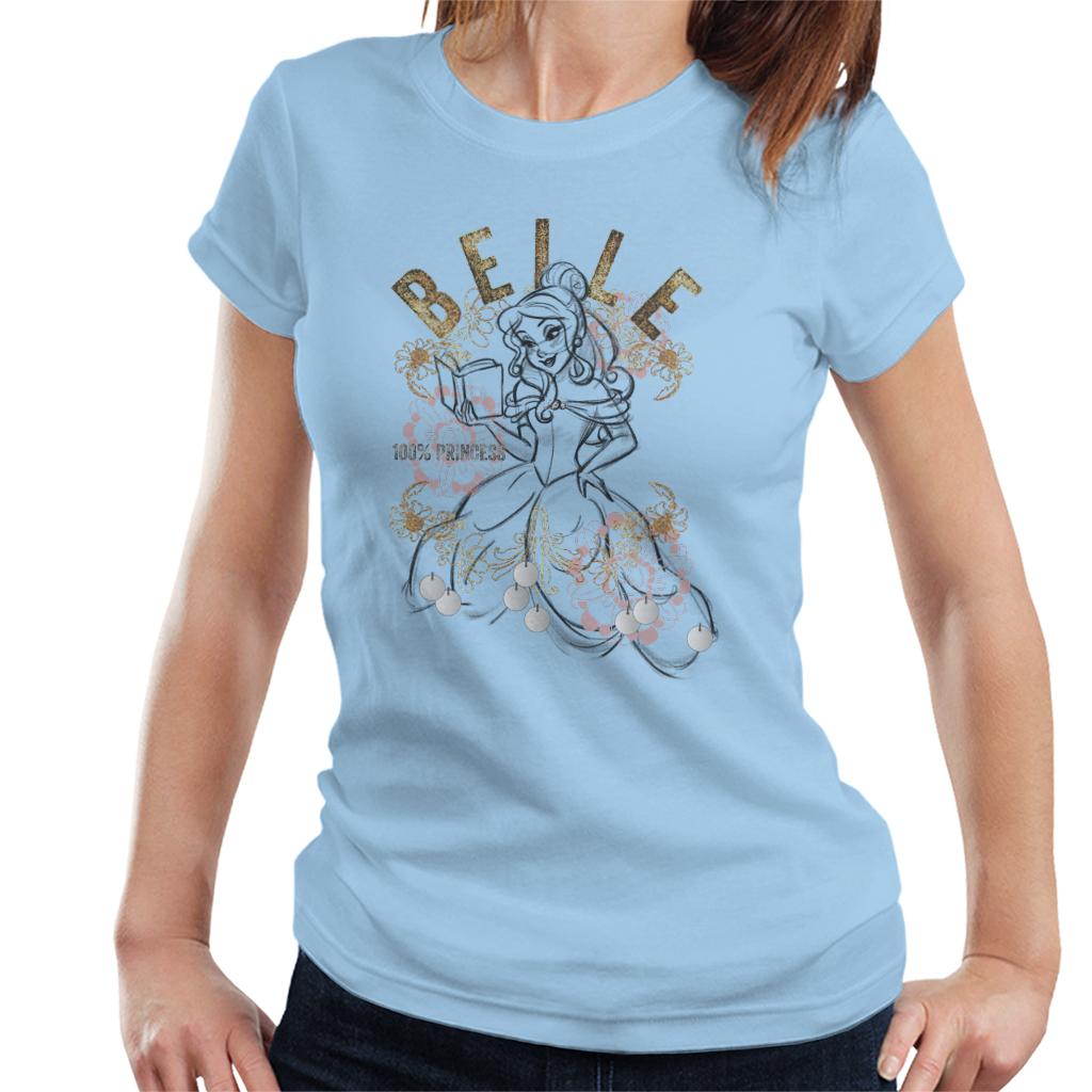 Disney Belle Floral Sketch Beauty And The Beast Women's product image 6