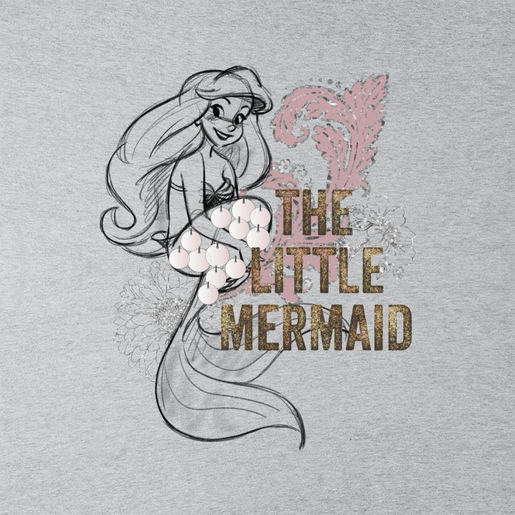 Disney The Little Mermaid Floral Sketch Men's Sweatshirt product image 2