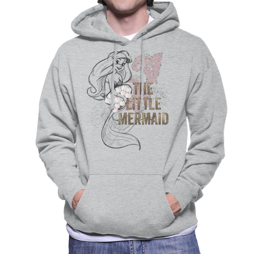 Disney The Little Mermaid Floral Sketch Men's Hooded product image 1