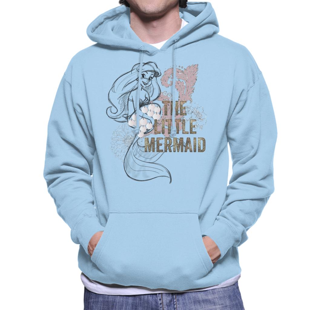 Disney The Little Mermaid Floral Sketch Men's Hooded product image 6