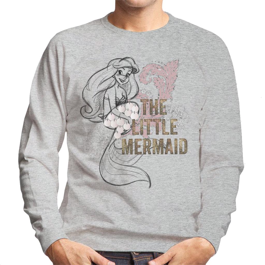 Disney The Little Mermaid Floral Sketch Men's Sweatshirt product image 1