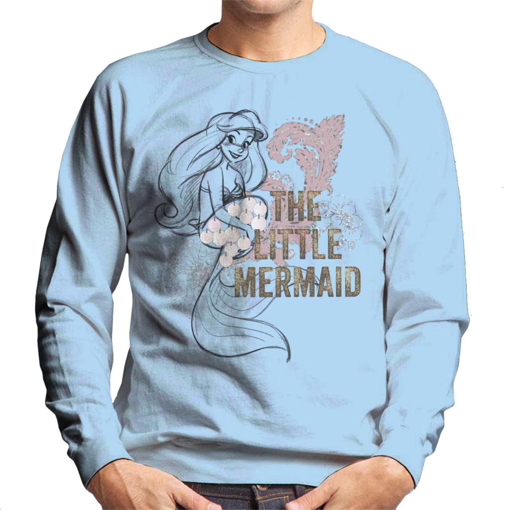Disney The Little Mermaid Floral Sketch Men's Sweatshirt product image 6