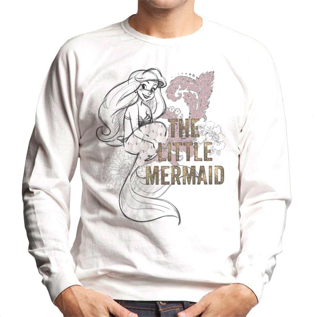 Disney The Little Mermaid Floral Sketch Men's Sweatshirt product image 4