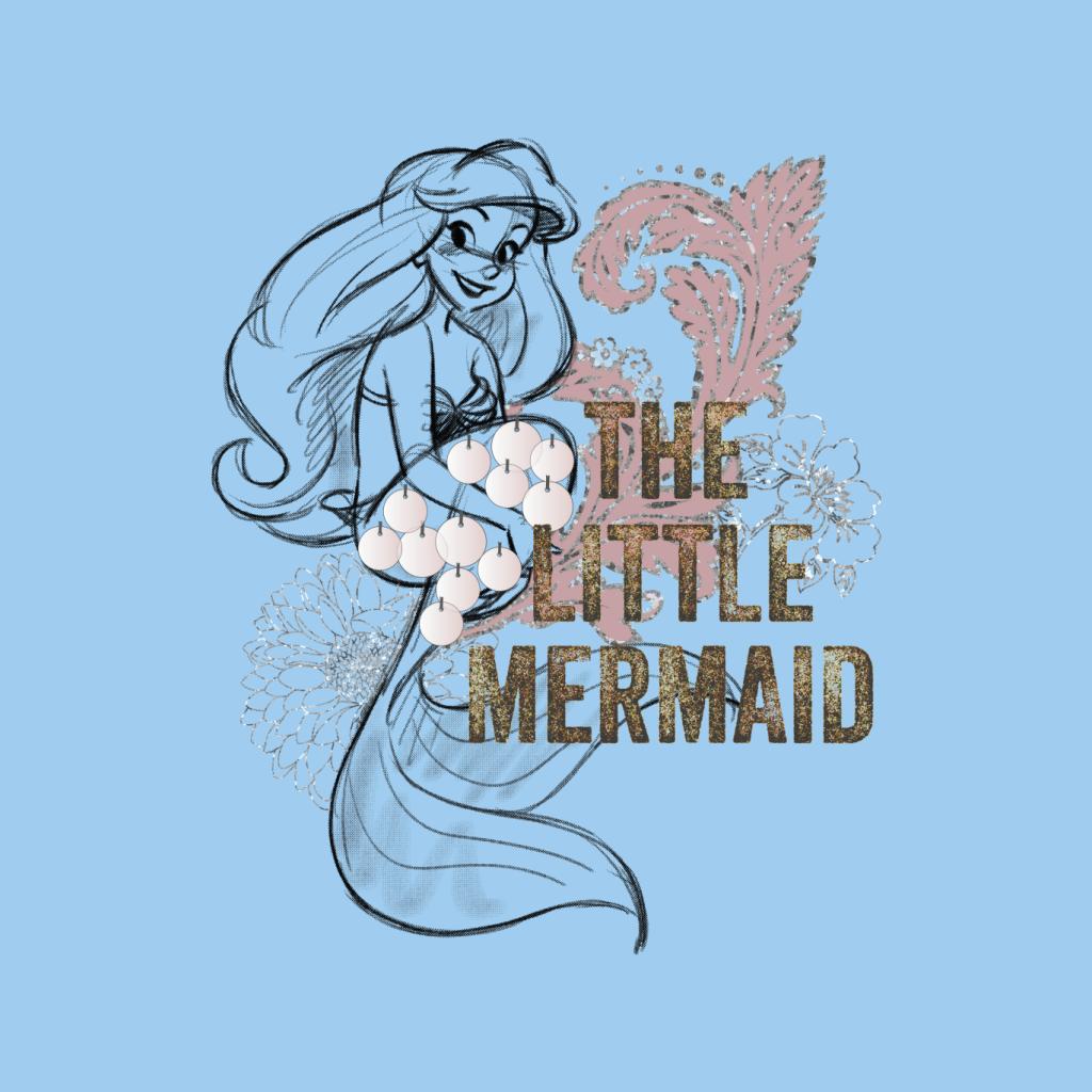 Disney The Little Mermaid Floral Sketch Men's Hooded product image 7