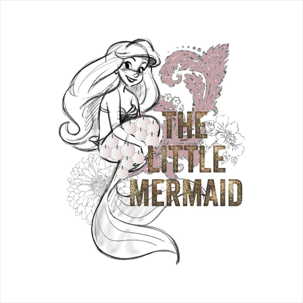 Disney The Little Mermaid Floral Sketch Women's Hooded product image 5