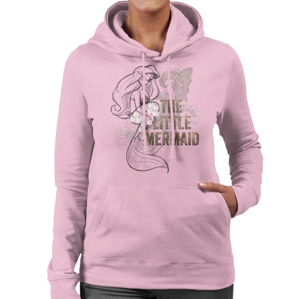 Disney The Little Mermaid Floral Sketch Women's Hooded product image 8