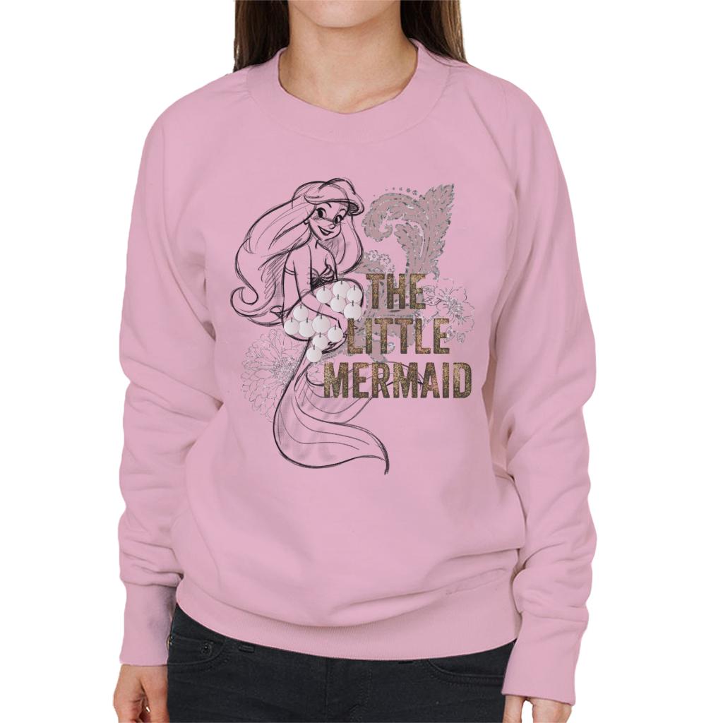 Disney The Little Mermaid Floral Sketch Women's Sweatshirt product image 8