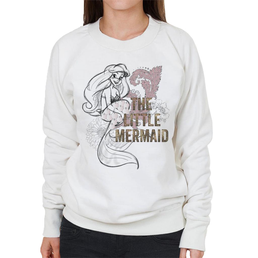 Disney The Little Mermaid Floral Sketch Women's Sweatshirt product image 4