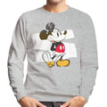Disney Mickey Mouse Paper Rip Collage Art Men's Sweatshirt product image 1