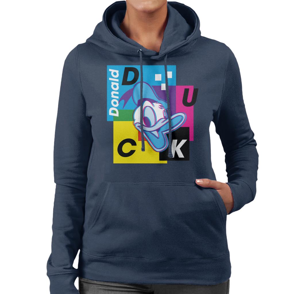 Disney Donald Duck Retro 3D Effect Women's Hooded Sweatshirt product image 6