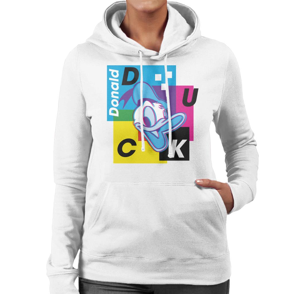 Disney Donald Duck Retro 3D Effect Women's Hooded Sweatshirt product image 4
