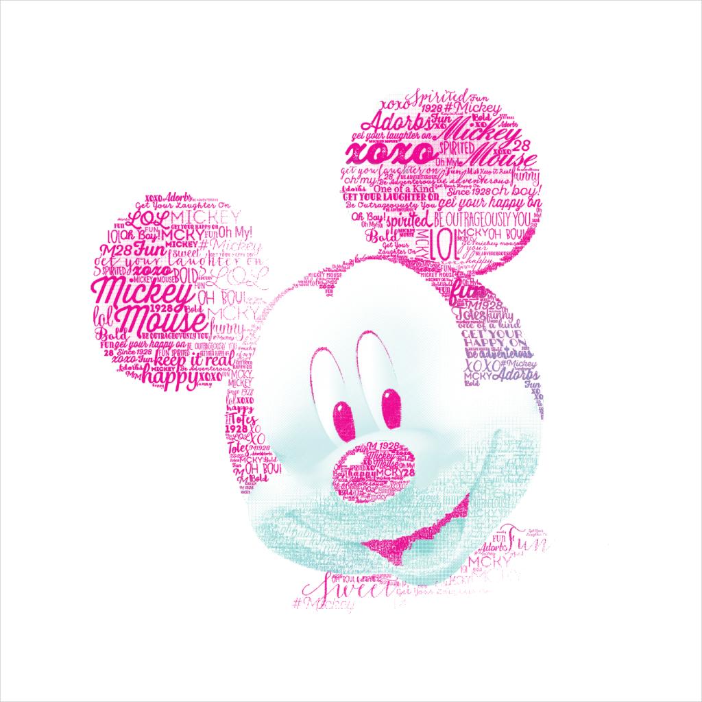 Disney Mickey Mouse Pink Text Head Kid's Sweatshirt product image 2