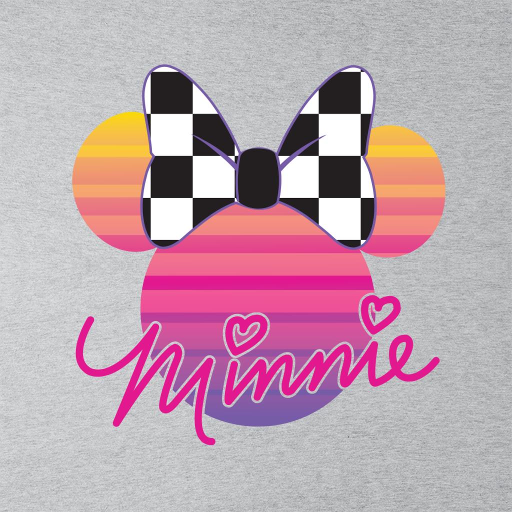 Disney Minnie Mouse Retrowave Head Men's T-Shirt product image 2