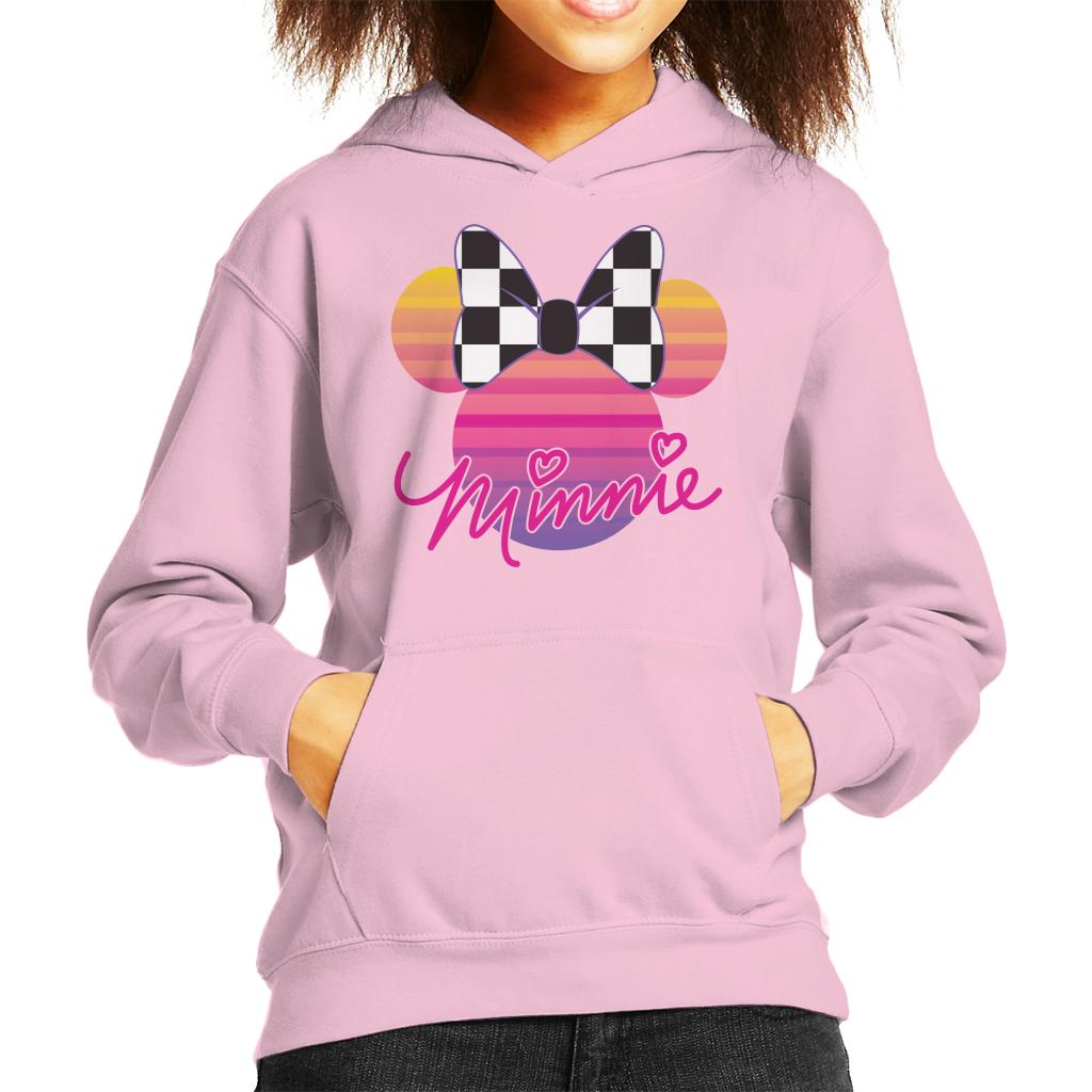 Disney Minnie Mouse Retrowave Head Kid's Hooded Sweatshirt product image 6