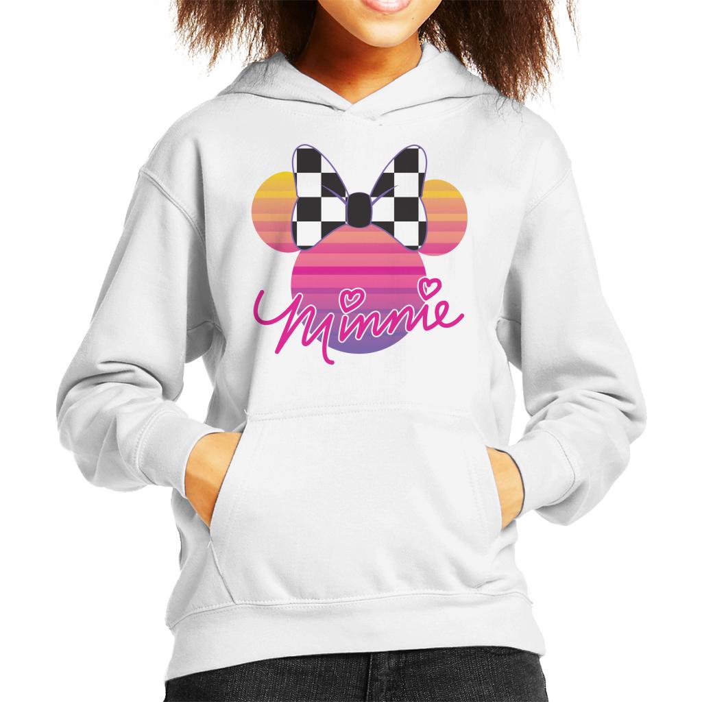 Disney Minnie Mouse Retrowave Head Kid's Hooded Sweatshirt product image 4